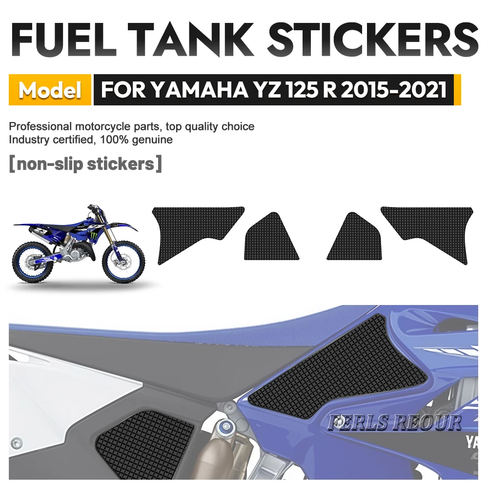 

For YAMAHA YZ 125 R 2015-2021 Motorcycle sticker silicone anti-slip and scratch-resistant fuel tank protection pad