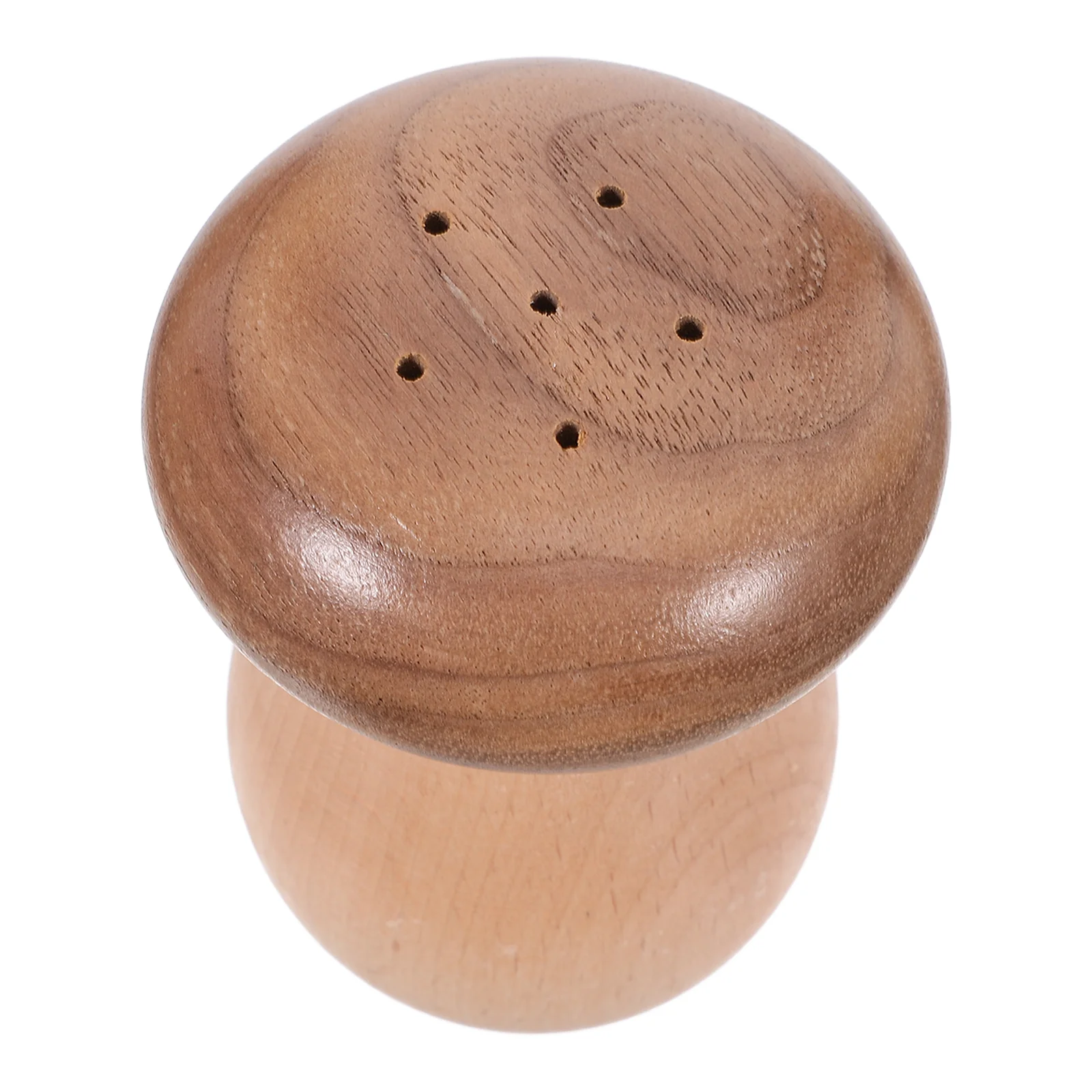 

Solid Wood Toothpick Holder Jar Pepper Shaker Castor Mushroom Ornament Decoration Wooden Mushrooms Dispenser Creative