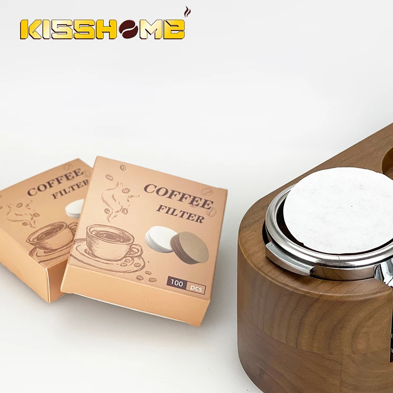 Kaffeefilter-Papier 51mm 53mm 58mm Runde Einweg-Sekundärwasserfilter-Papiere Espresso-Siebträger-Zubehör Barista-Werkzeuge