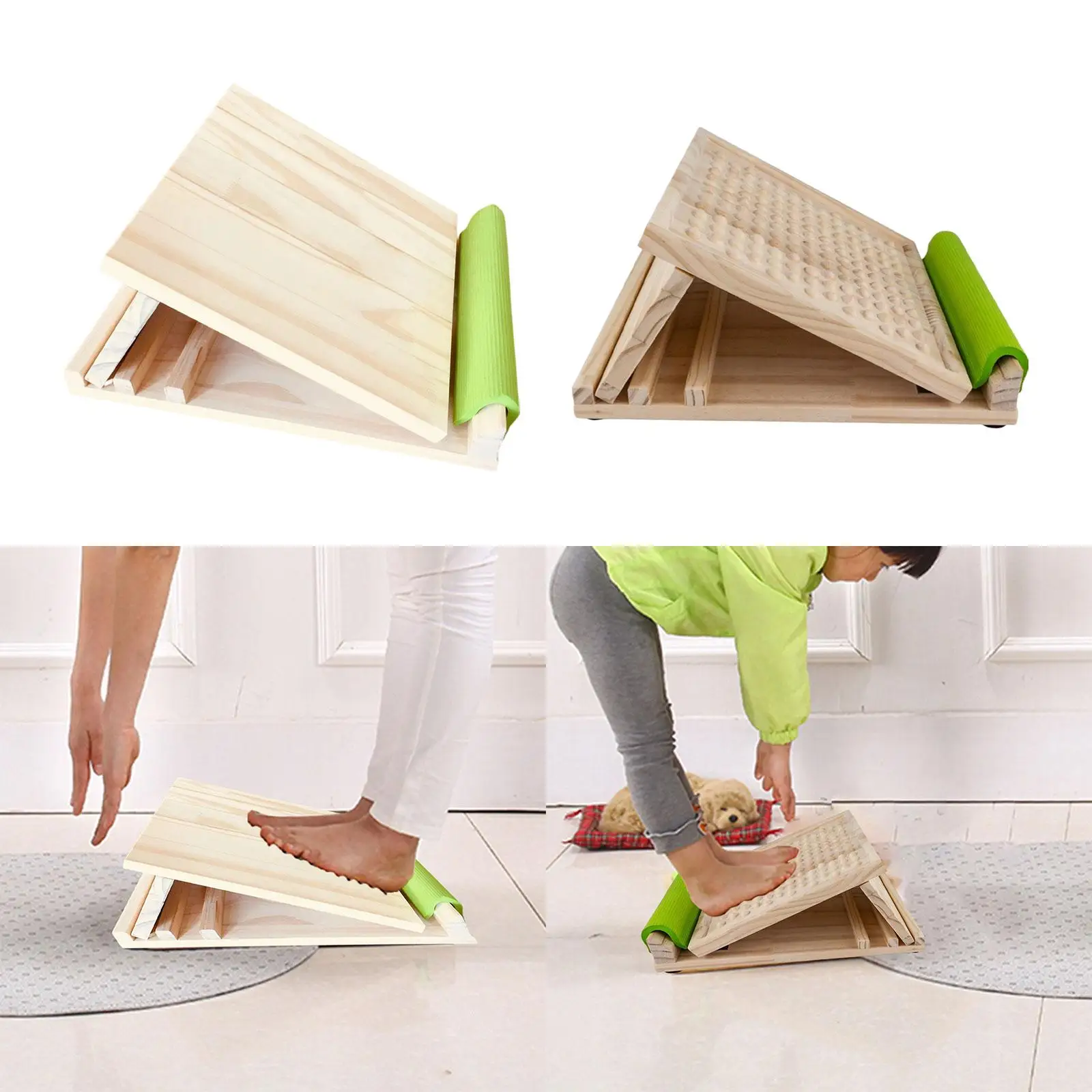 Professional Wooden Slant Board Adjustable 3 Levels Foot Incline Board Calf Stretcher Anti Slip for Ankle Exercise Squat