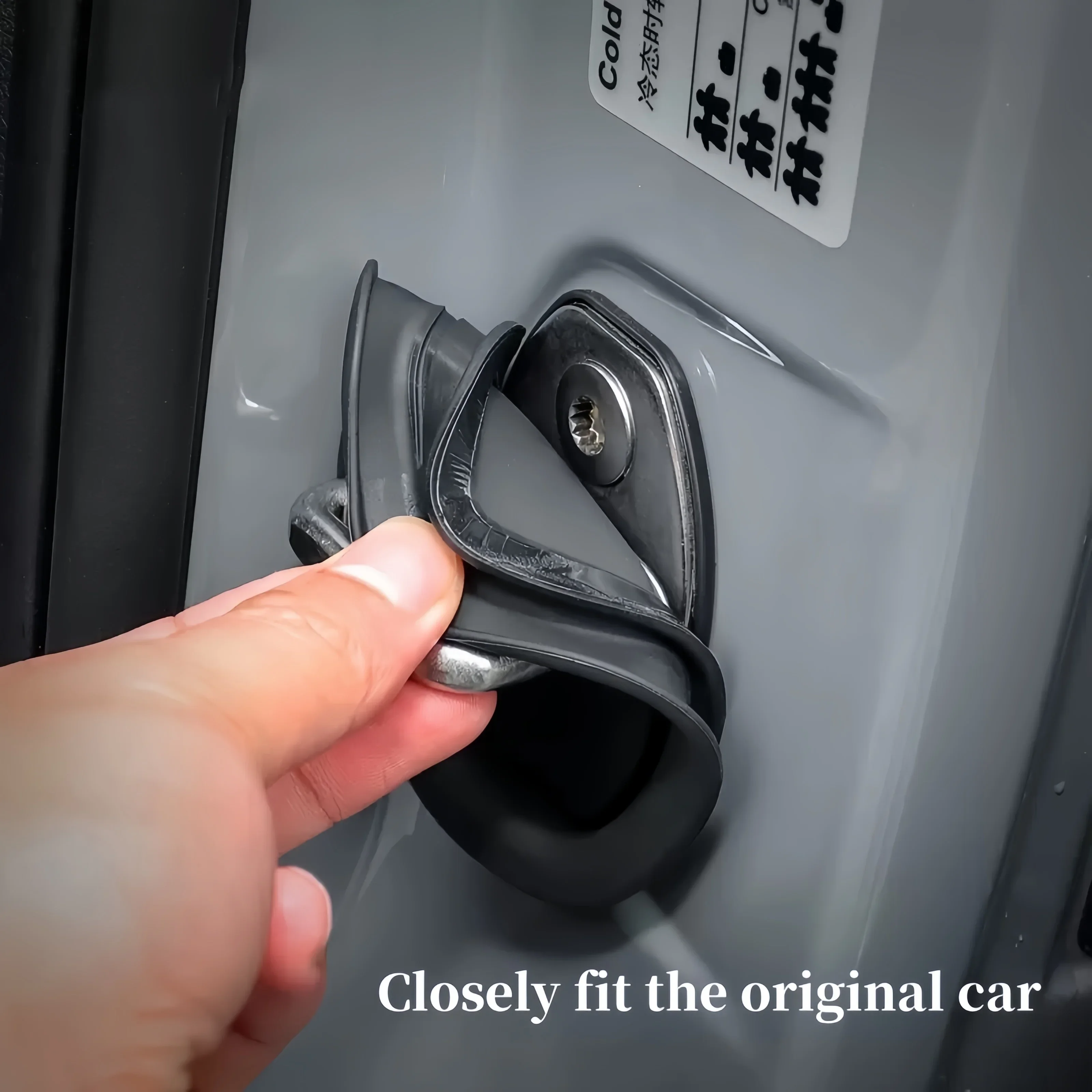 4PC Car Door Silicone Protective Cover Door Lock Silent Anti-collision Shock-absorbing Buffer Suitable Most car models Door Trim