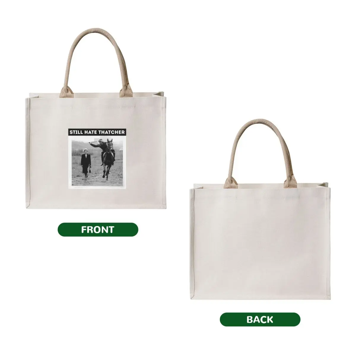 Funny still hate thatcher Tote Bag Women's handbag shopping cart bags Canvas bag for women