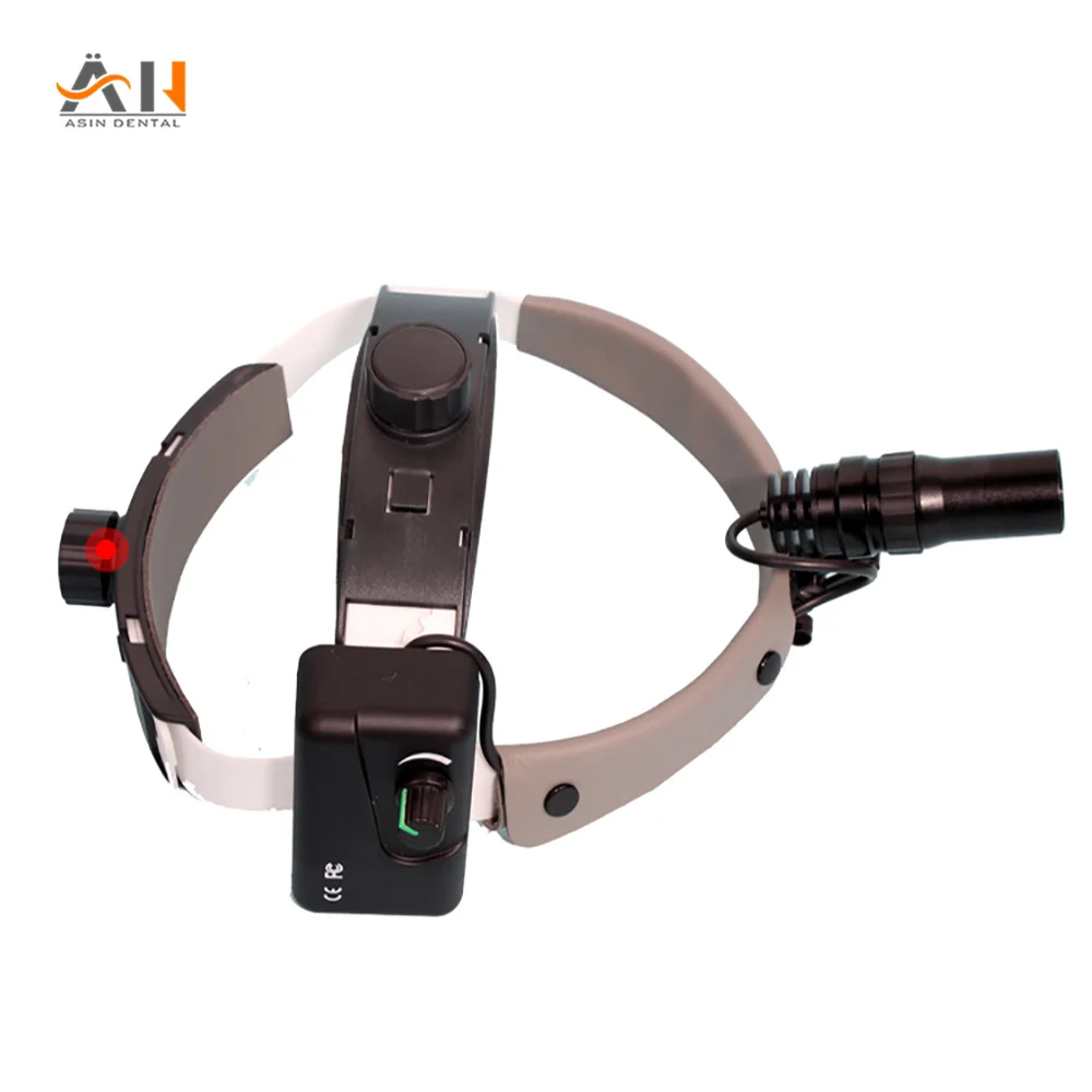 Military Quality 5W Dental LED Head Light Lamp For Binocular Loupes Brightness Spot Ajustable Dental Lab Headlamp