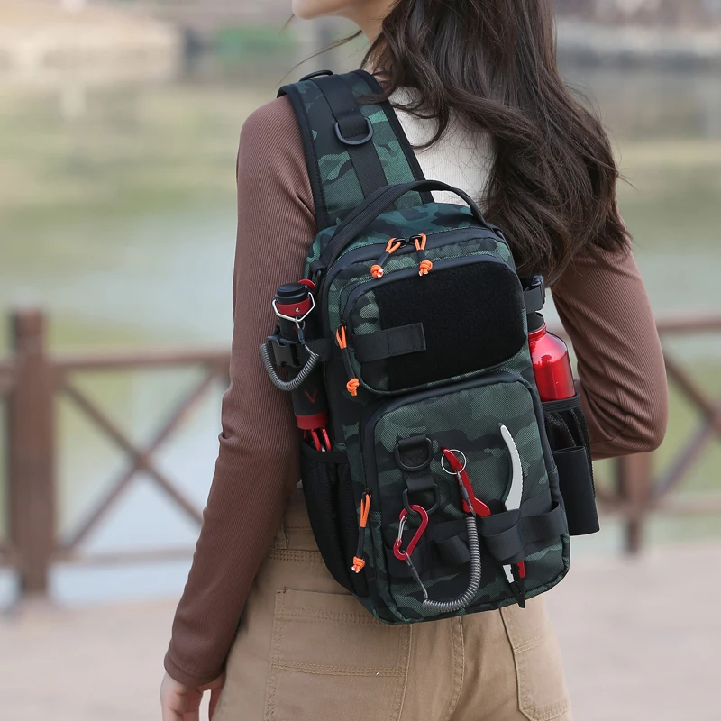 

Водонепроницаемая сумка для приманок для мужчин и женщин, уличная камуфляжная многофункциональная сумка для верховой езды, дорожная сумка через плечо для альпинизма