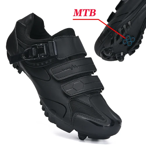 Zapatos de ciclismo, zapatillas de deporte para bicicleta, tacos antideslizantes, zapatos de ciclismo de montaña para hombre, calzado de carretera, zapatos de velocidad