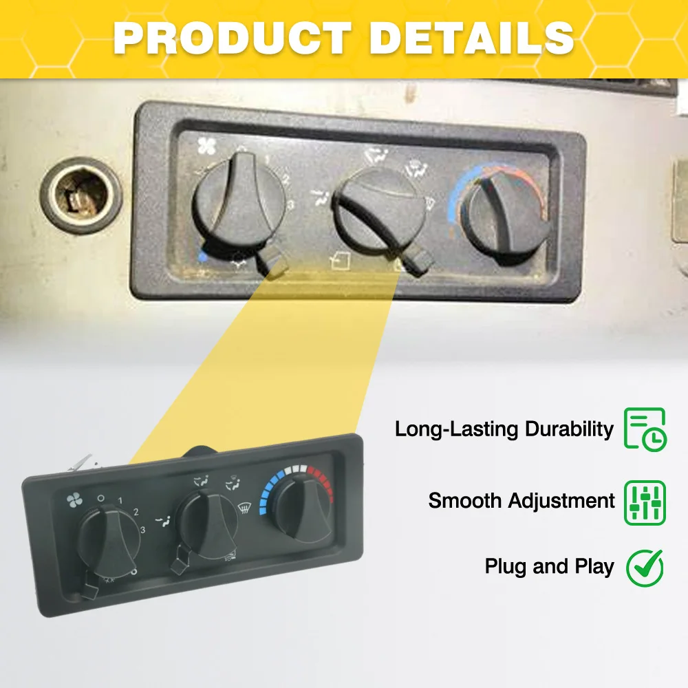 

Панель управления обогревателем кондиционера автомобиля в сборе для Freightliner FL60/FL70/C840 8520046000, 2601152, BD15350