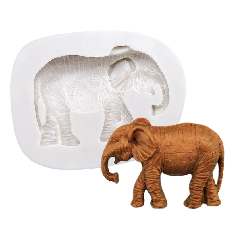 Elephant Silicone Cake Baking Mold Sugarcraft Chocolate Cupcake Resin Tools Fondant Decorating Tools