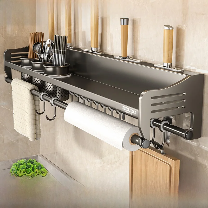 

xi Kitchen Storage Ra Wall Mounted Spices Chopstis Knife Holder Nordic Sle Household Organization elf