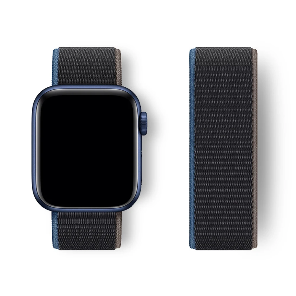 Correia de Nylon para Apple Watch, Faixa 45mm, 44mm, 42mm, 41mm, 49mm, 40mm, 44mm, Correa iwatch Strap Series 8, 9, 7, 6, 5, 4, 3, SE ultra