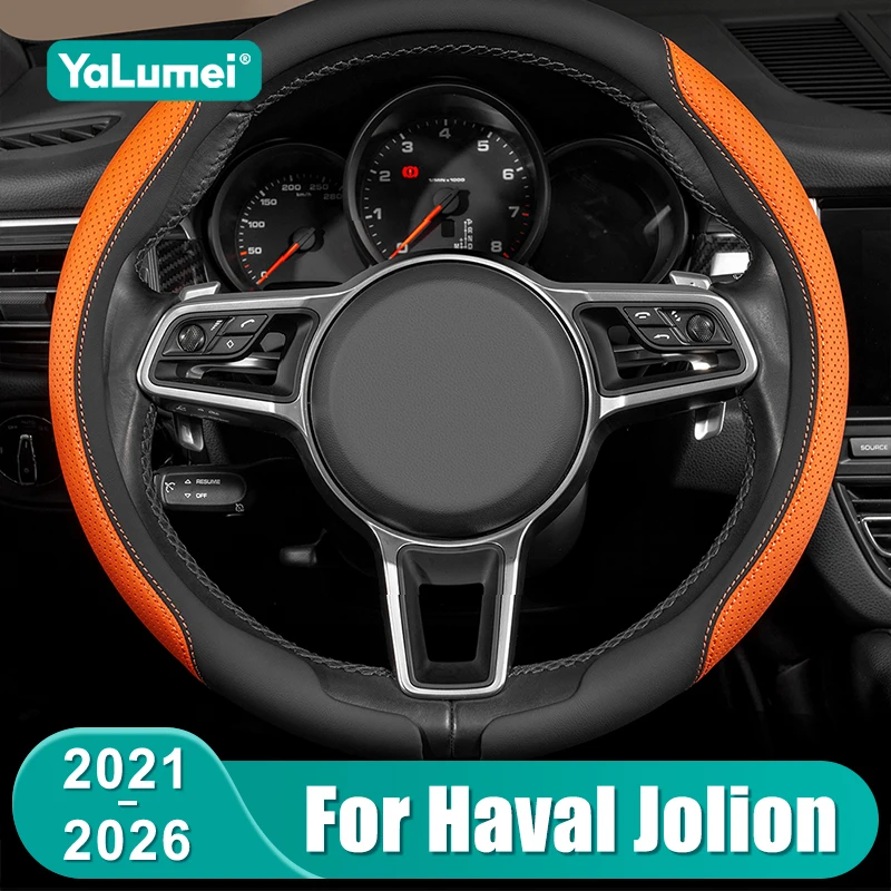 Auto-Lenkradbezug für Haval Jolion 2021 2022 2023 2024 2025 2026 Nappa-Leder Rutschfest Atmungsaktiv Zubehör