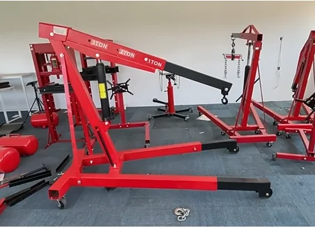 

Мобильный складной кран с ручным гидравлическим подъемом, малый кран 3Т, подъемник для автомобильных двигателей 2Т, кран для двигателей.