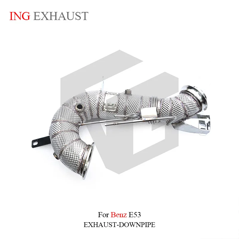 

ING Cataless Downpipe Performance Tube for Mercedes BENZ AMG E53 W203 3.0t Engine Right Power Race Escape Muffler Exhaust