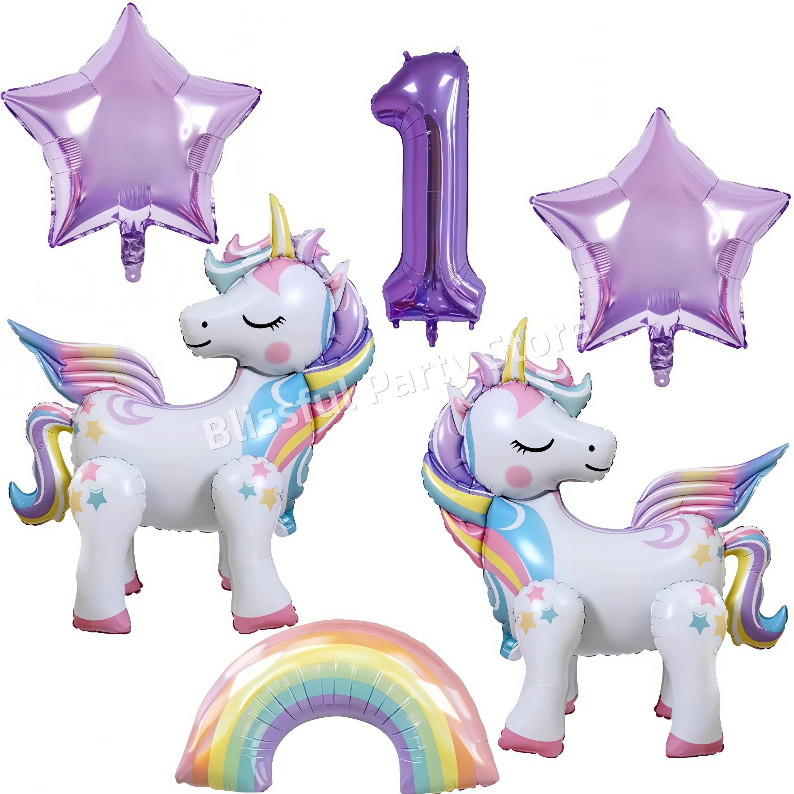 Eenhoorn Ballonnen Verjaardag Decoratie Regenboog Eenhoorn Folie Ballon Feestartikelen Kamer Decor Kinderen Meisjes Gunst Baby Douche Globos