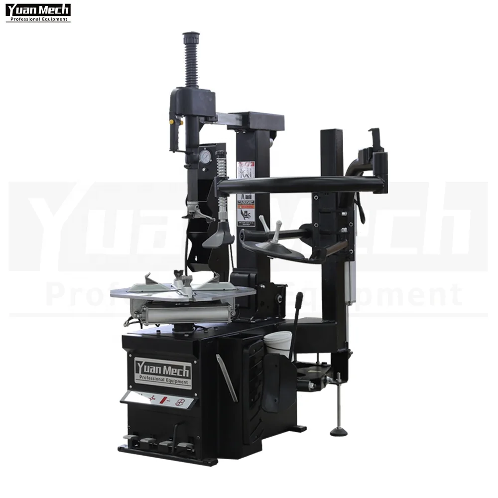 Factory Price YuanMech C9572 Tilt Back Fully Automatic 10-22'' Tire Changer with Right Side Helper Arm