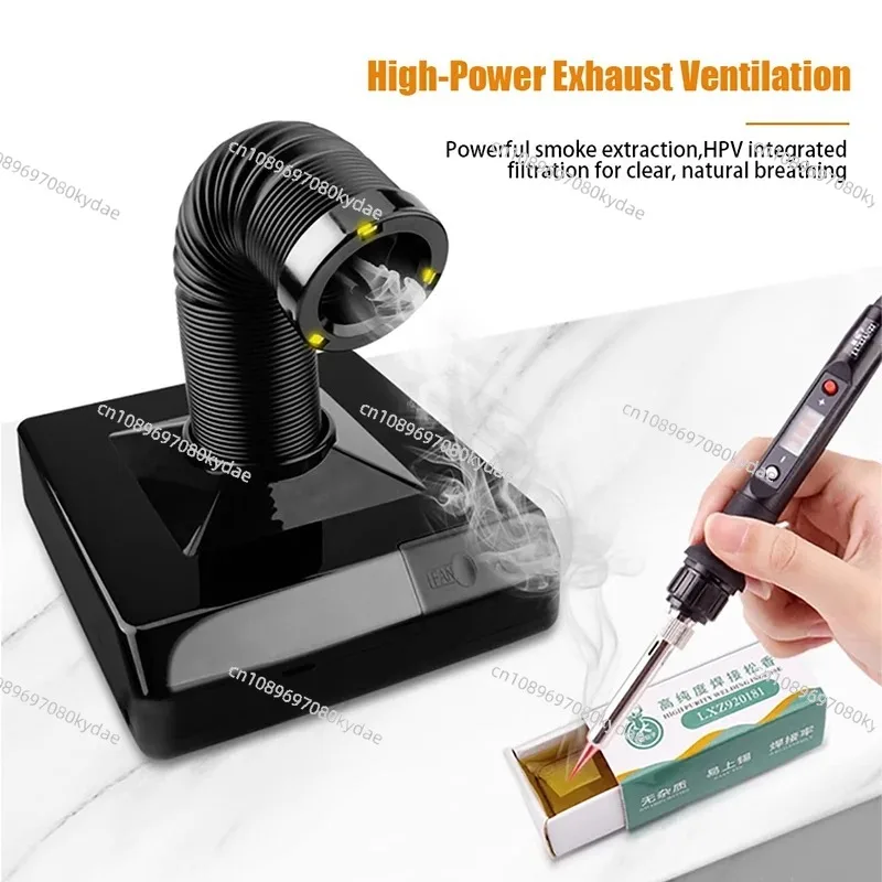 

Electronics Repair Smoke Extractor - High-Power Ventilation Fume Extractor PCB Soldering Smoke Remover for Soldering
