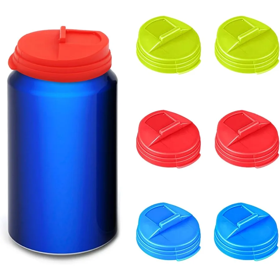 

ZOCONE 6 PCS Soda Can Lids Can Covers Bottle Caps Spill-proof Soda Pop Tops for Beverage Beer Juice BPA-free Reusable Fizz Lids