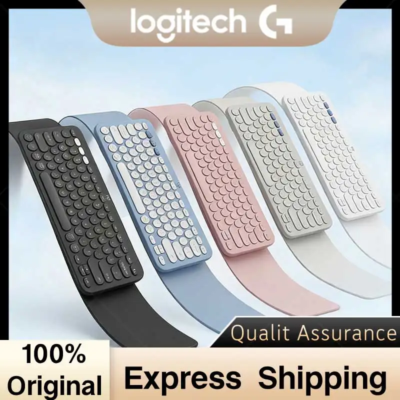 Logitech Pebble Keys 2 K390 Wireless Bluetooth Keyboard – Ultra-Thin Portable Office Keyboard