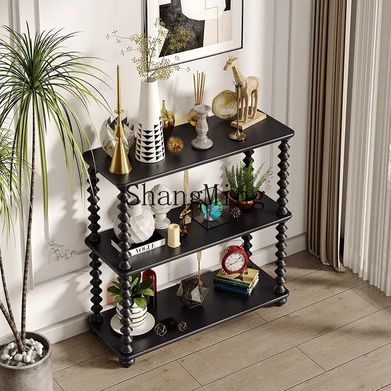 

SM home fashion exquisite antique shelf light luxury living room storage multi-layer display rack