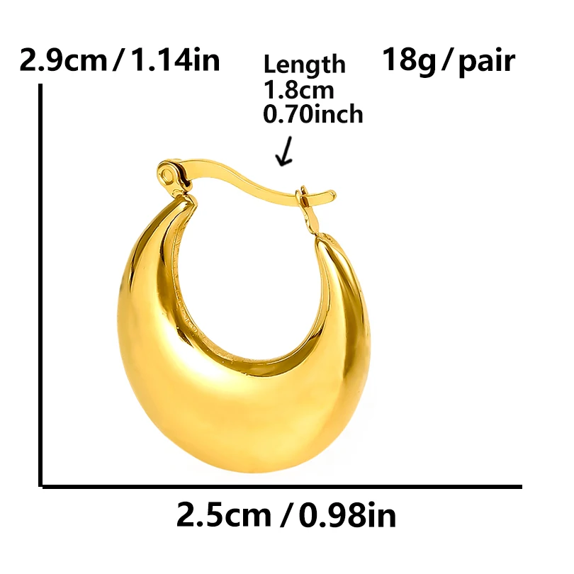 1/2pair Mix Stereoscopic Semicircle Geometry Stainless Steel Earrings For Women Men Accessories Dangle Earring Fashion Jewelry