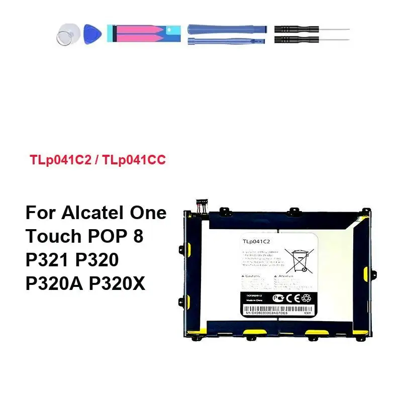 بطارية الجهاز اللوحي لـ Alcatel Onetouch POP 7 8 P310A 10 9.6، OT-P360X Pixi 3 LTE/Pixi 7.0 4G P321 P320 P320A P320X Bateria