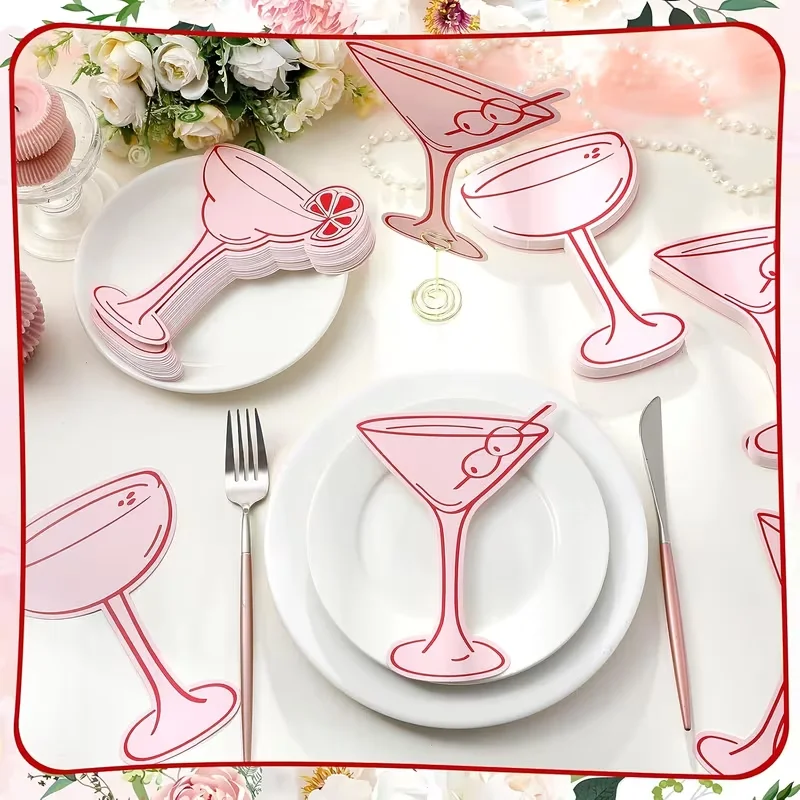 20pcs Pink Cocktail-Shaped Nam - Graded Card Display review and price