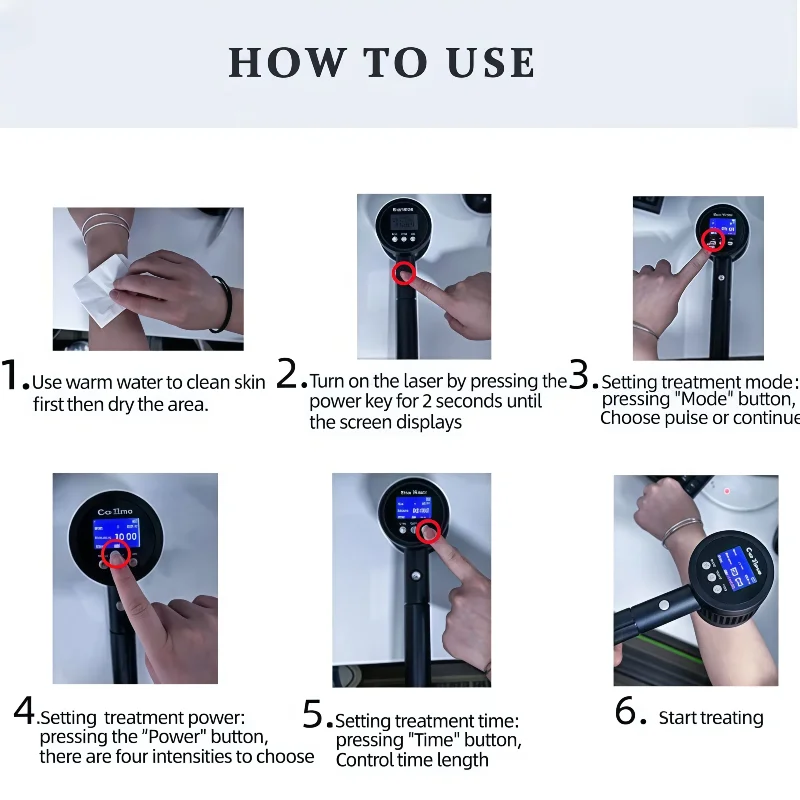 عالية الطاقة 650nm 808nm جهاز العلاج بالليزر لتخفيف الآلام ممارسة إعادة التأهيل آلة الظهر لتخفيف الآلام العلاج الطبيعي