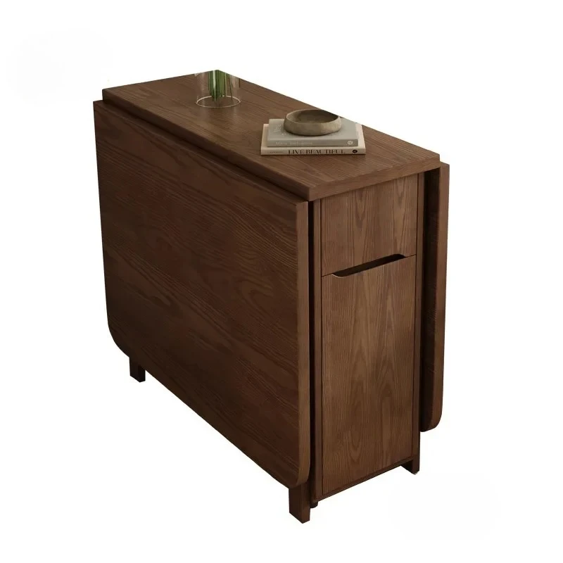 Customizable Tavolo da pranzo moderno nordico in legno massello Mobili per la casa Tavolo da pranzo pieghevole Tavolo da pranzo