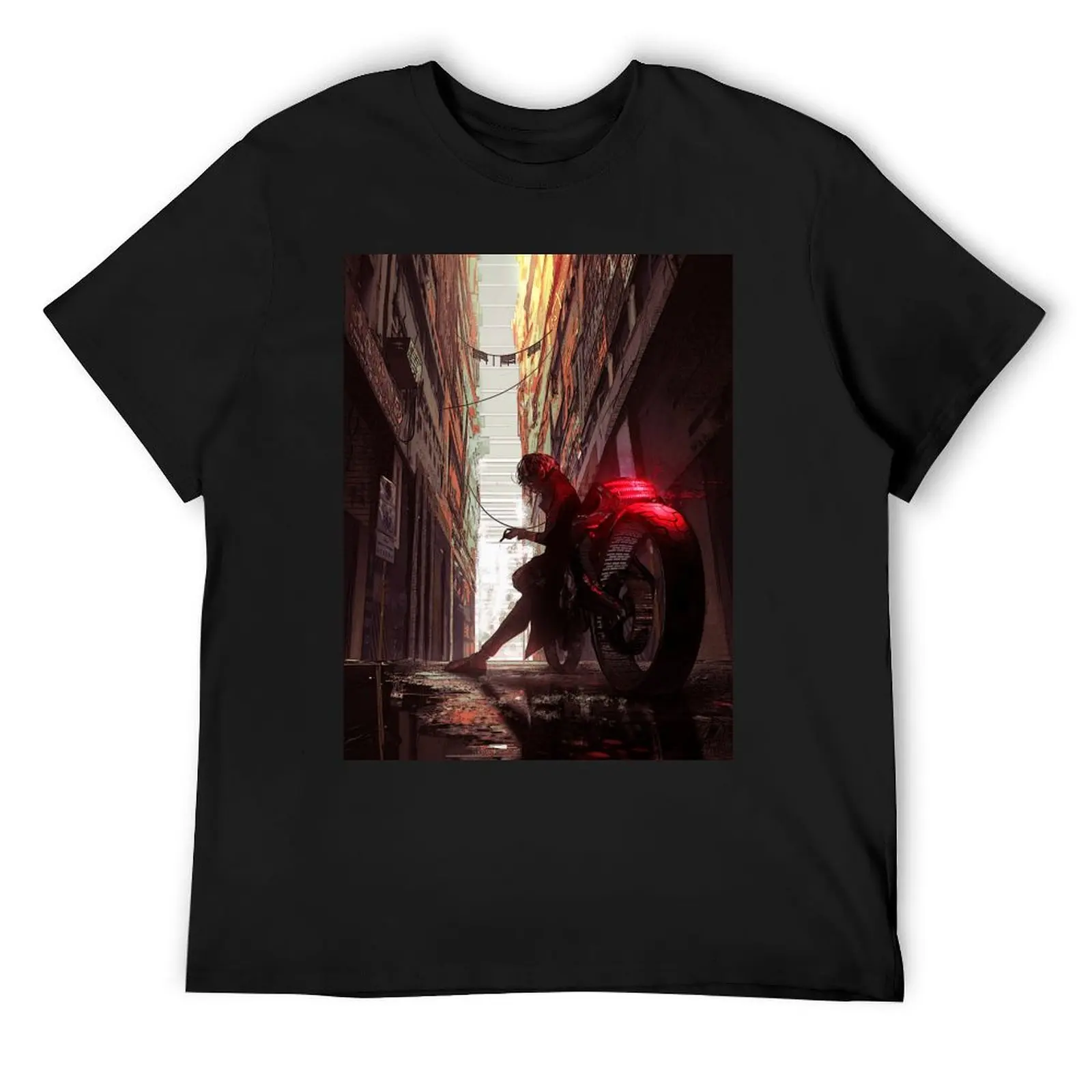 

Anime cyberpunk T-Shirt croswit shirt man T-shirts oversize summer 2025 plain tee shirts for men