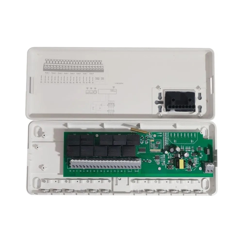 Multi-Zone Central Controller for For water Based Floor Heating with Linkage Control and Energy Efficient Operation