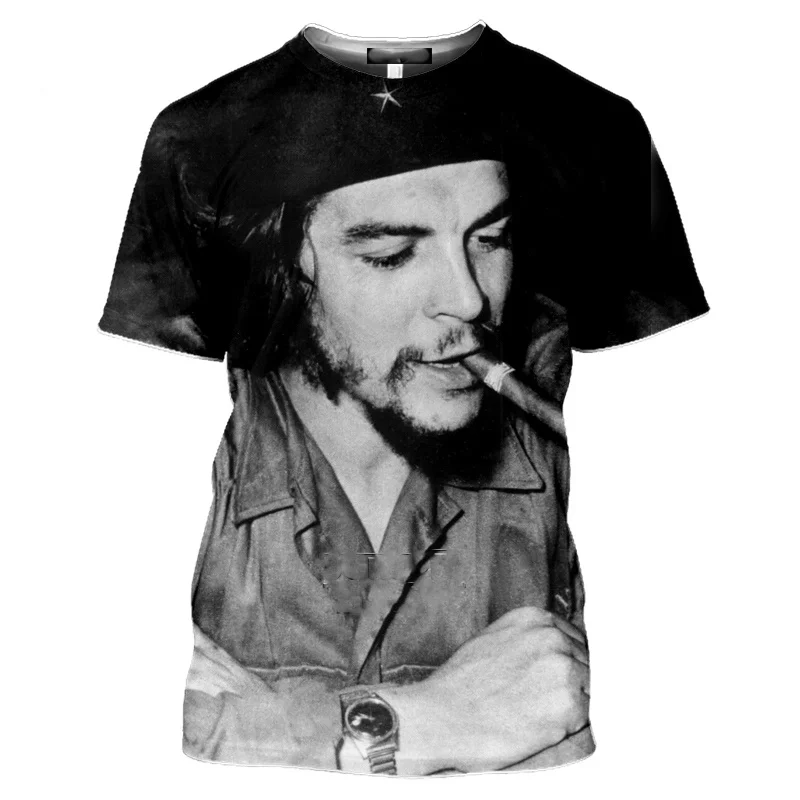 Cuba Che Guevara T-shirt 3D Fidel Castro Printed T Shirt for Men Clothing Short Sleeve Tops Tee Shirts Fashion Unisex Streetwear