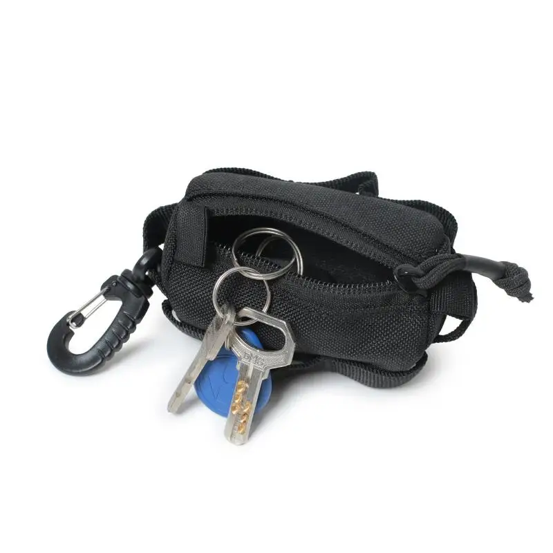 

Outdoor Buckle Bag EDC Pouch Multifunctional Small Tools Organizer Zipper Key Holder Portable Wallet for Travel