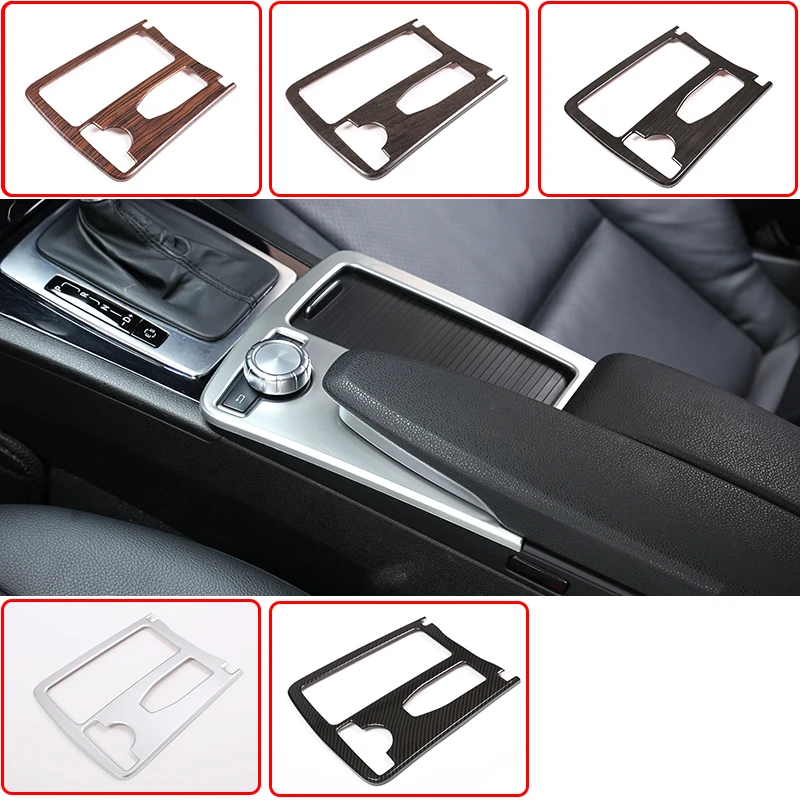 

RHD LHD For Mercedes Benz C Class W204 2008-2014 Car ABS Central Console Cup Holder Frame Trim E Class Coupe C207 W212 2010-12