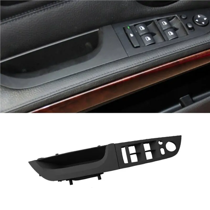 X39A-For BMW 3 Series E90 LHD Front Left Car Window Switch Panel Cover Interior Door Pull Handle