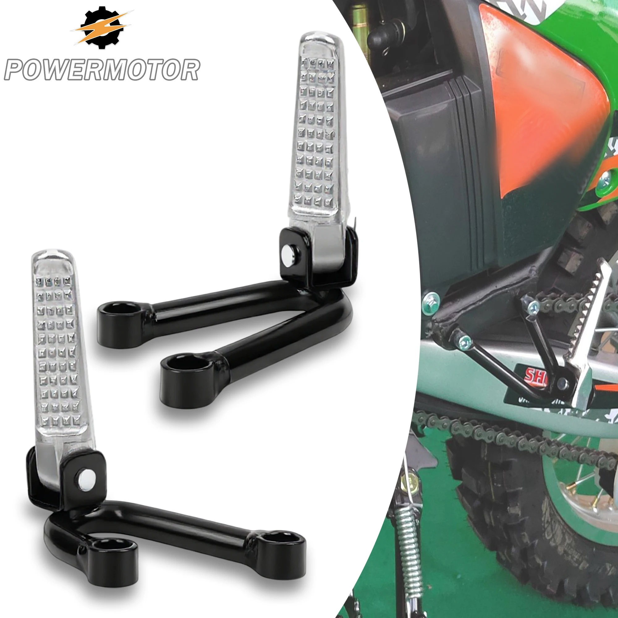 

DirtBike Motorcycle Footpegs Rear Foot Pedal Bracket for CQR150 CQR250 Rear Passenger Footrests Pedal Rear Foot Rests Modified