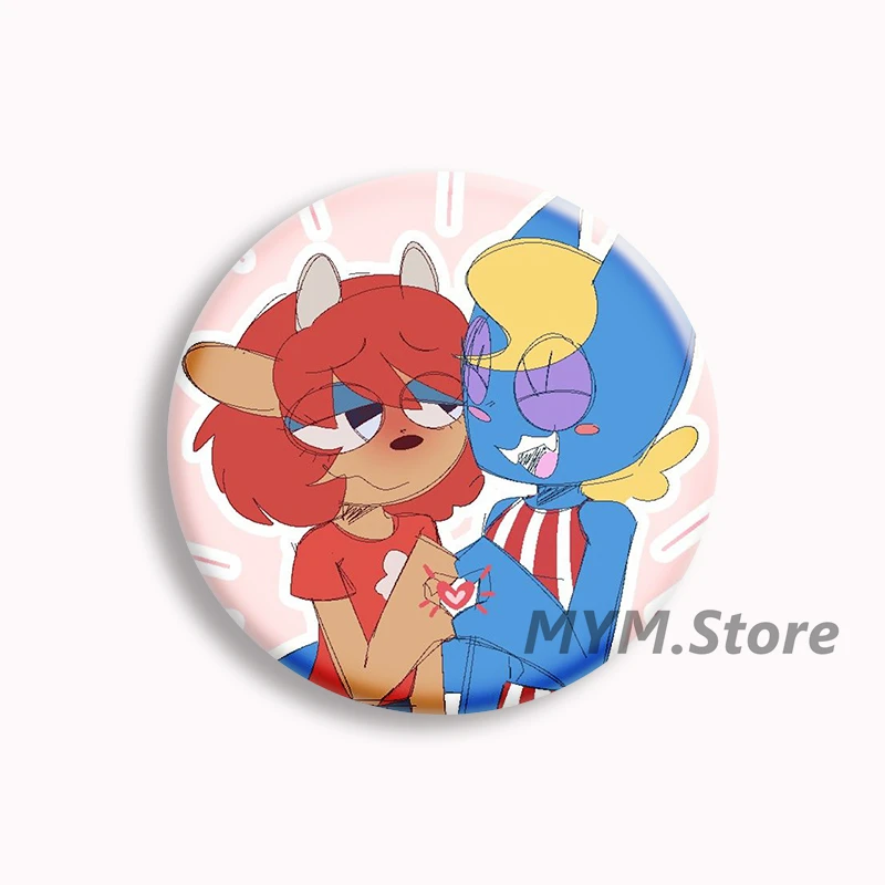 Milkcan Flyer Um Jammer Lammy Anime Button Pin Cartoon Shy Lamb