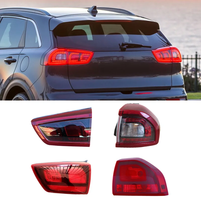 

Для Kia Niro 2017 2018 2019, автомобильный задний фонарь, поворотный мигающий свет, стоп-сигнал, сигнальный светильник, сигнальная лампа дальнего света в сборе