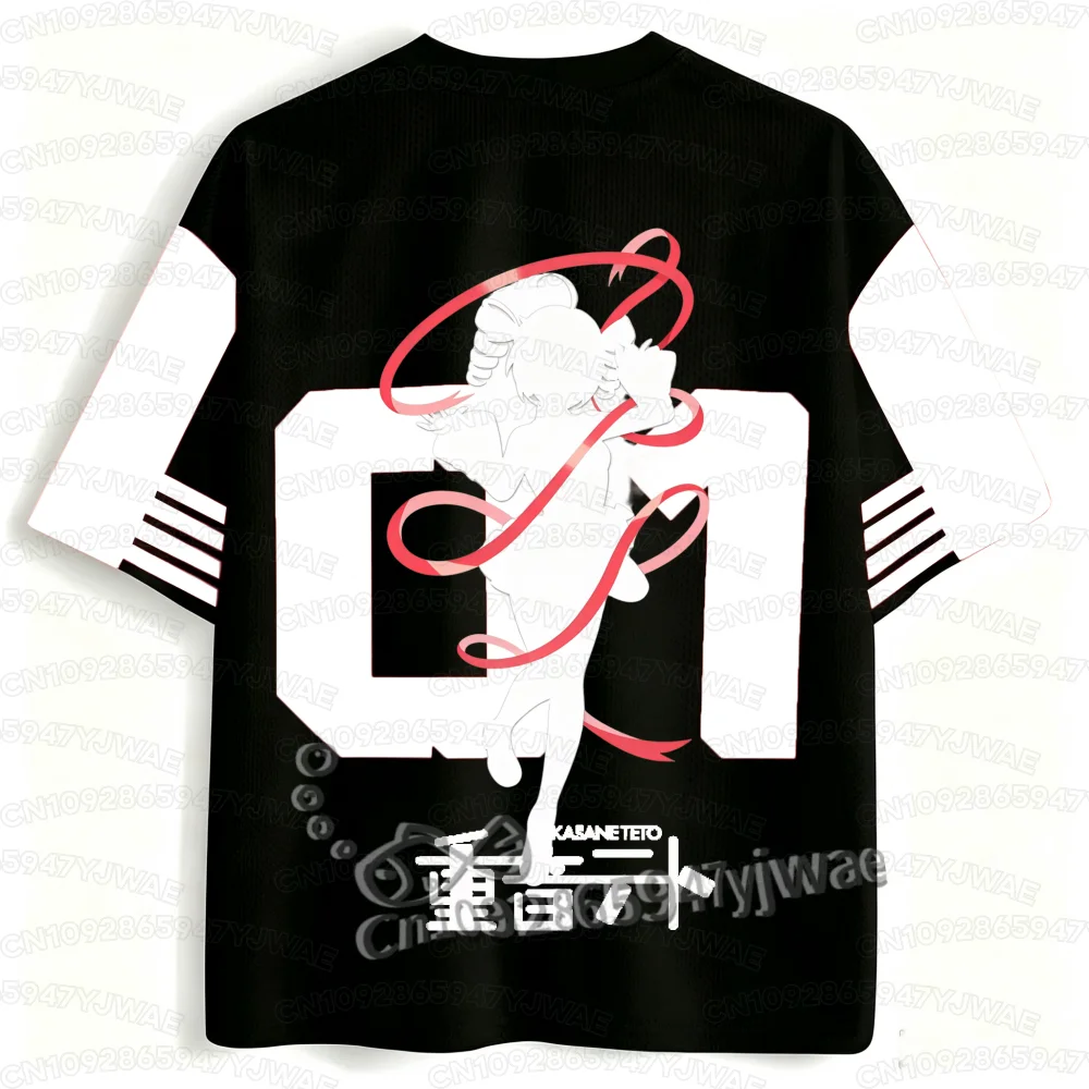 2026 Neues Sommer Anime Kasane Teto Trikot Damen Herren Fußballtrikot Sport Kurzarm Freizeit Paar T-Shirt Oberteil – Detail 7