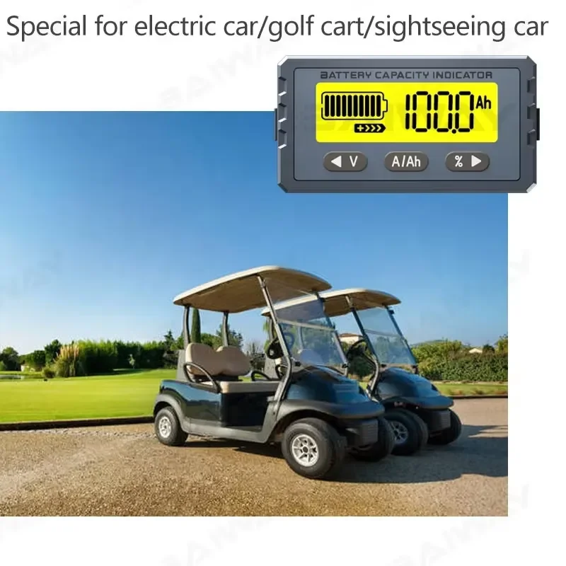 80V 50A High Precision Battery Monitor Level Indicator Capacity Tester Digital Display for Lithium Lead Acid Car Marine RV view 2