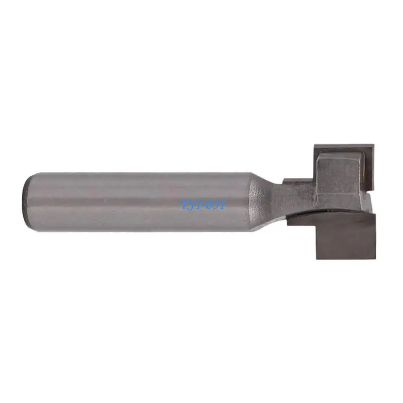 E15A 6mm/12.7mm Shank T-Slot Milling Straight Edged Slotting Cutter Cutter Router Bit Milling Cutting Handle for Woodworking