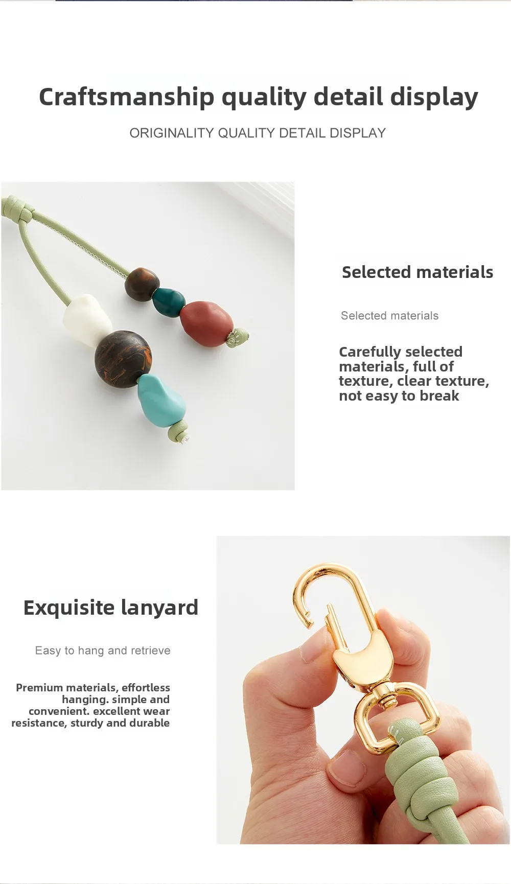 Straw Bag Beaded Shoulder Strap For Longchamp Mini Durable Fashion Gift Good Quality Bag Modification Bag Accessories