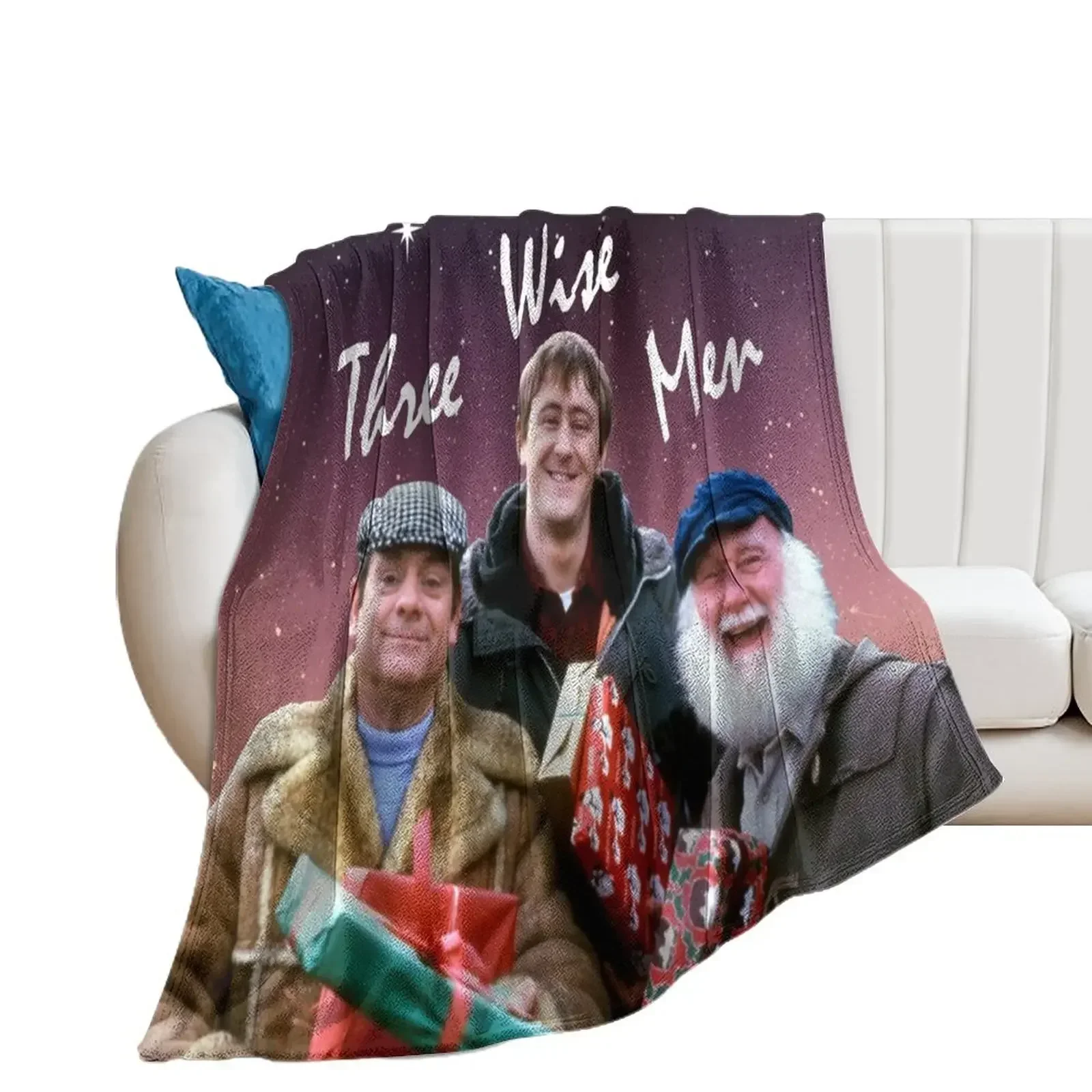 Only Fools - Three Wise Men Throw Blanket Large Custom Furrys Blankets