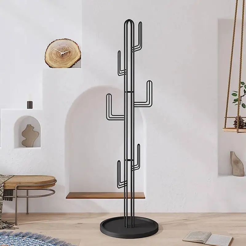 

Clothes Stand Rack Coat Hanger Shelf Entrance Floor Living Room Standing Clothes Hanger Bags Nordic Perchero Household Utilities
