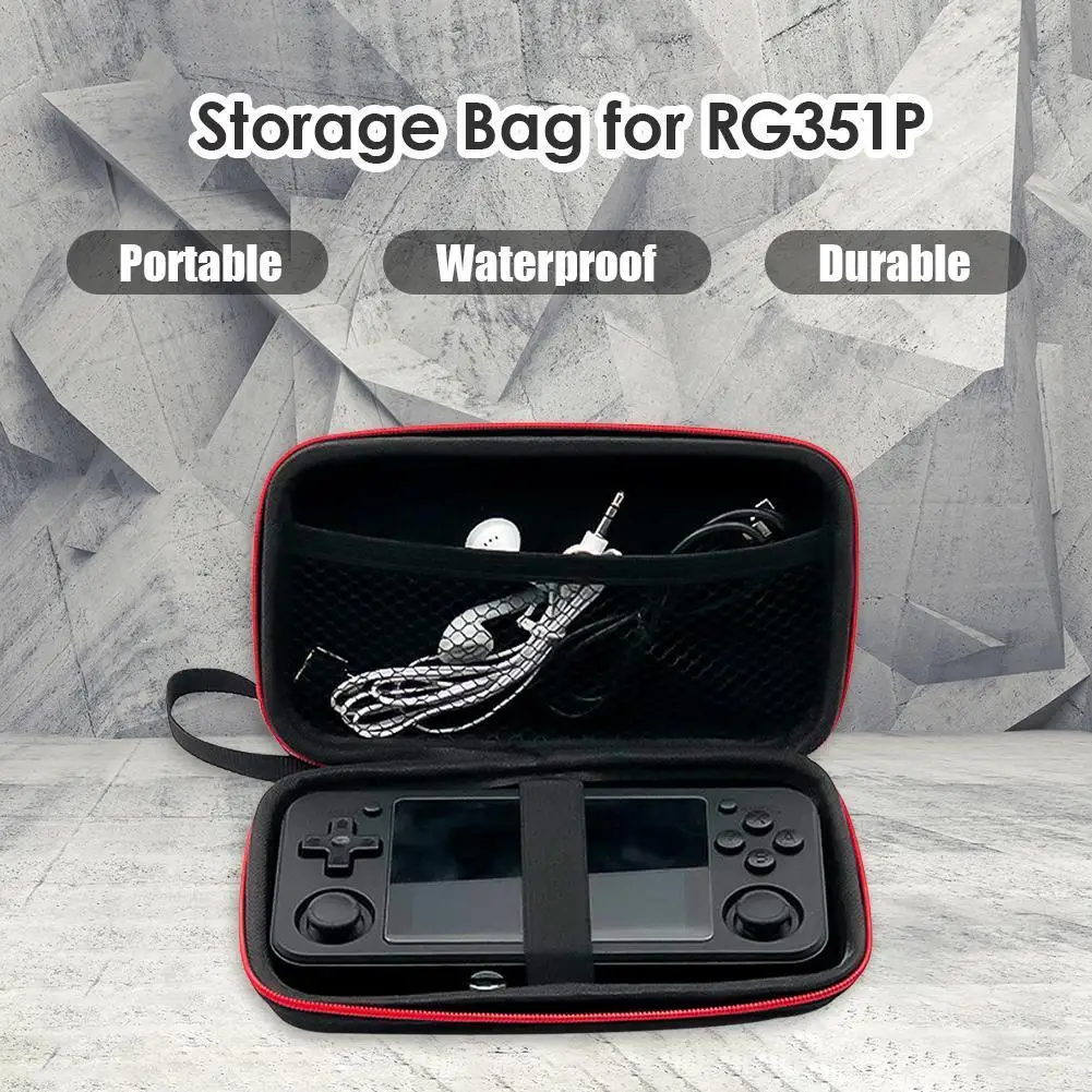 Game Console Storage Bag Pouch Dustproof Portable Carrying Decor for RG351P Protective Dustproof Waterproof Bag