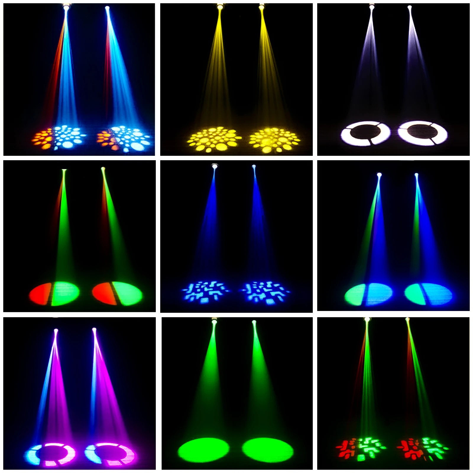 Buysumshine 50W Gobo Stage Light Remote Moving Head LED DMX for Disco Light Wedding DJ Light Party Dance