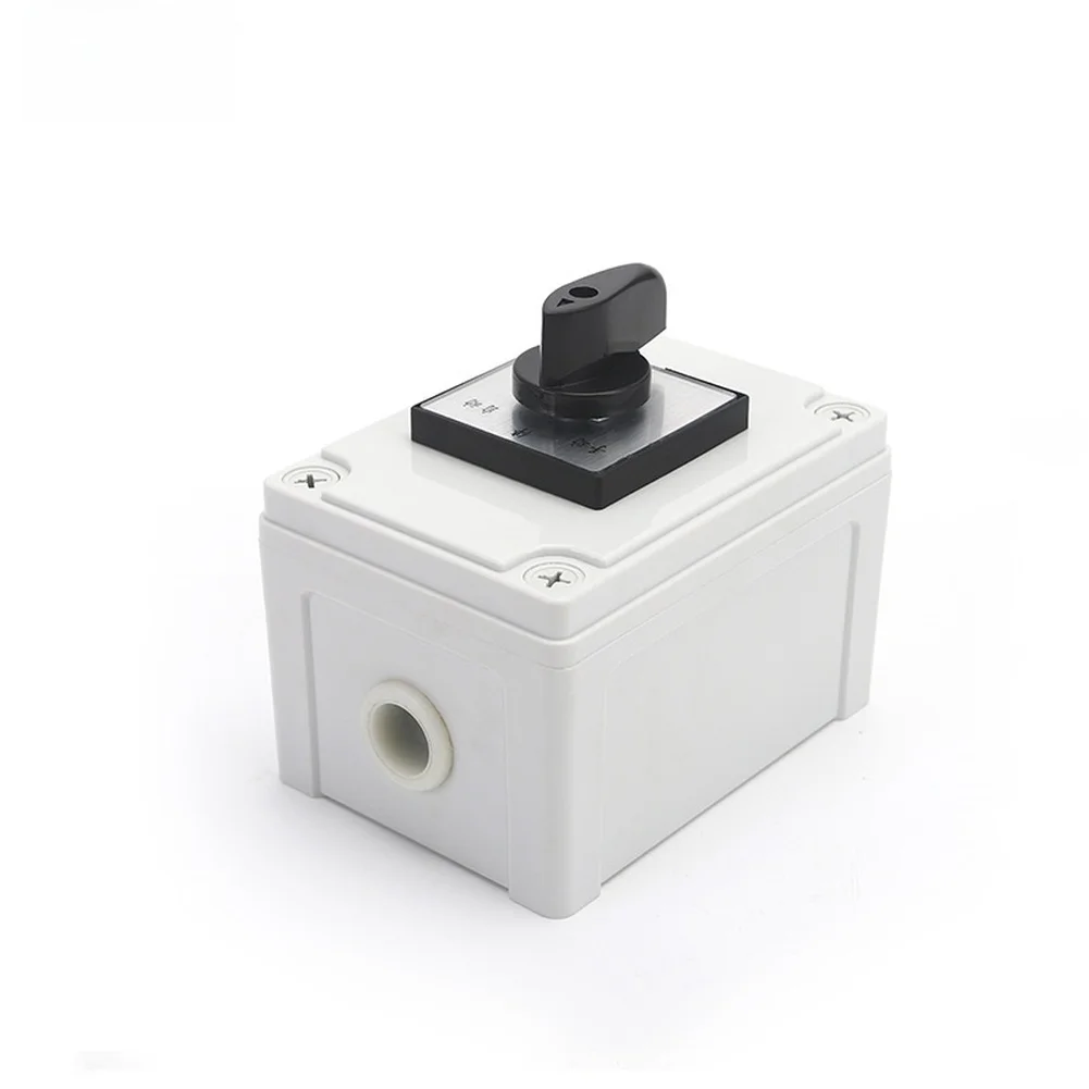 Rotary Cam LW12-16 Changeover Switch with IP65 Rated Sealed Enclosure for Outdoor and Industrial Electrical Panel Use