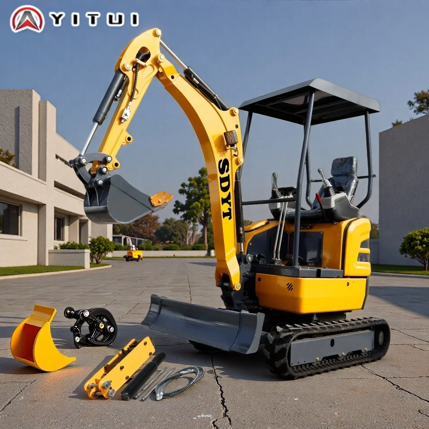 

Hot Sale 2ton Mini Excavator With Ce Epa Euro5 Hydraulic For Garden Farm Use Compliant On Customized Mini Excavators