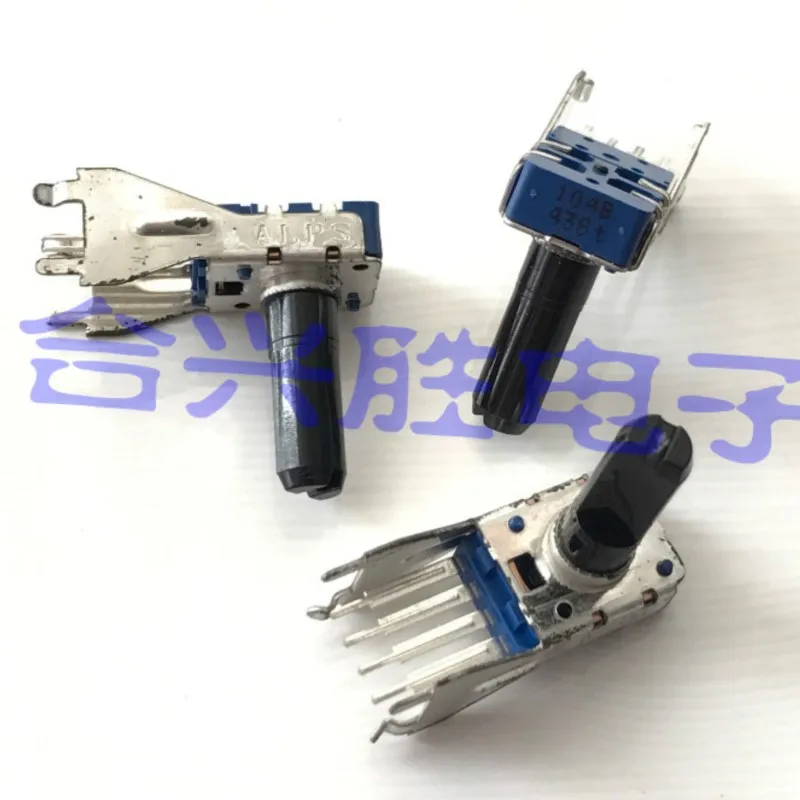 2PCS RK11 Type Potentiometer Single B100K Old Audio Recorder Radio Volume Potentiometer RK11K1110A1TA Shaft Length 18MM