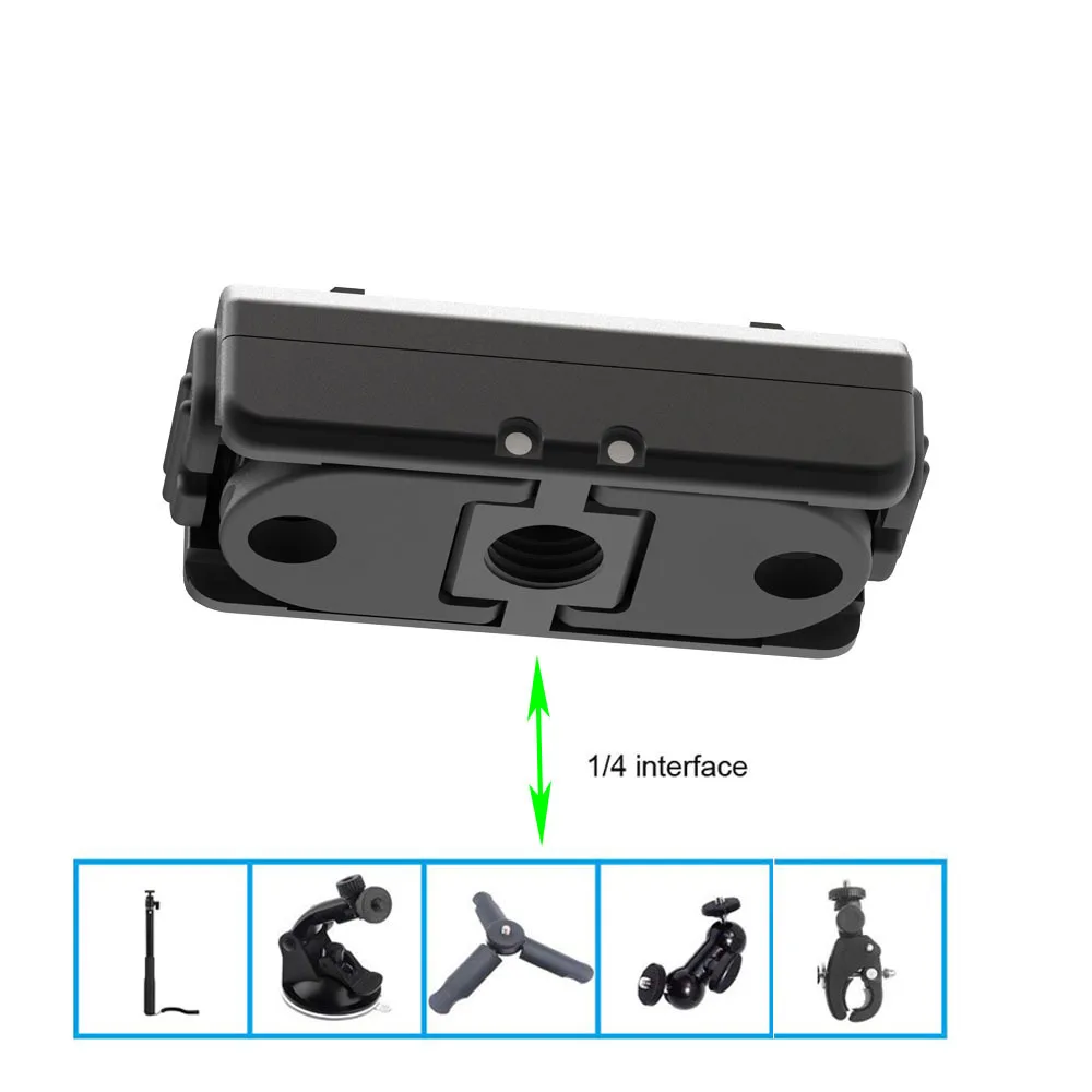 Magnetic quick release accessory for Insta360 Ace/Ace Pro/X3/ONE X2/X/ONE RS/R with 1/4/ 2-jaw connector