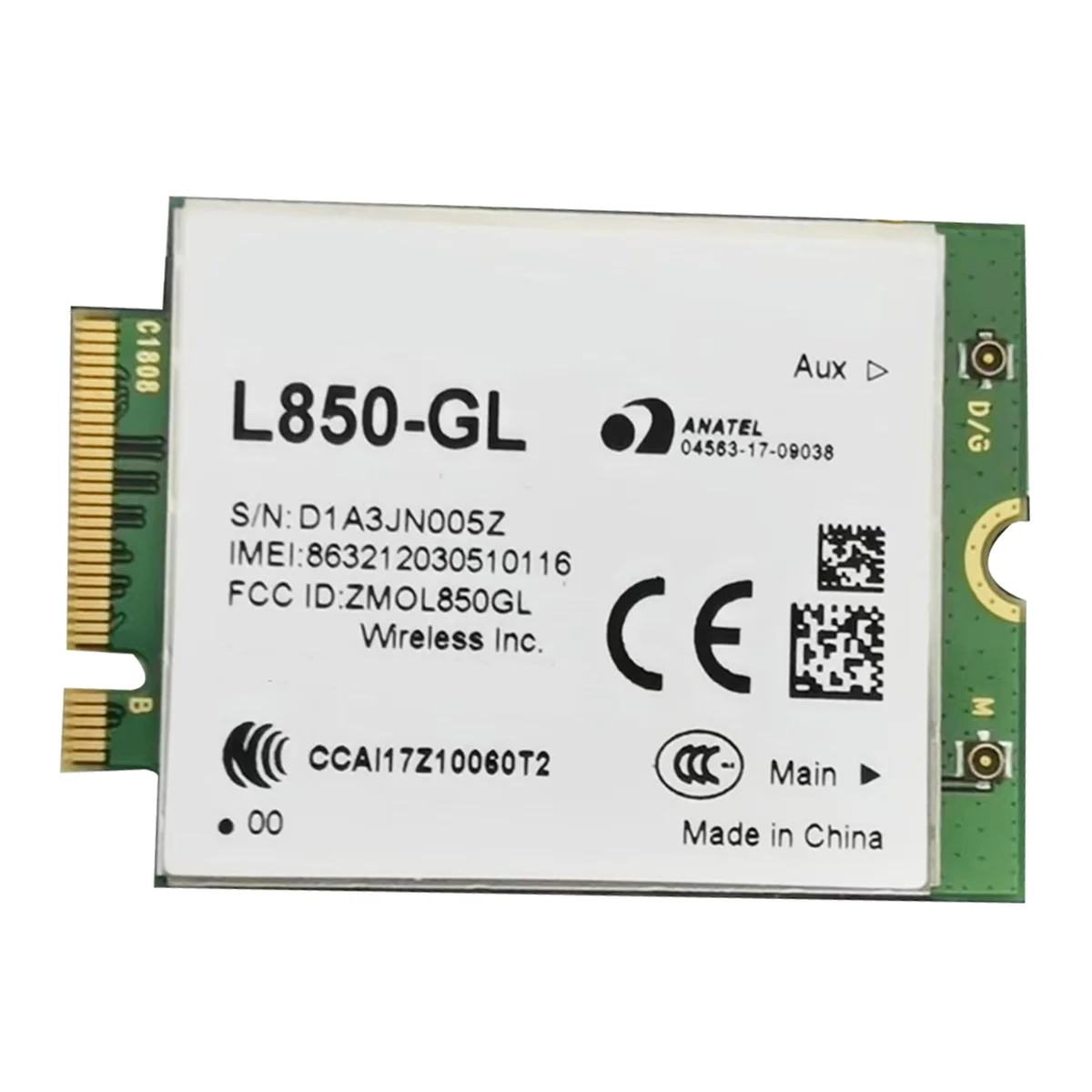 L850-GL Модуль WWAN 4G LTE Cat9 Карта M.2 LTE и WCDMA для Keenetic Router