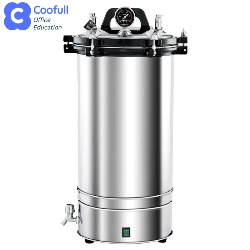 COOFULLL Portable Laboratory Pressure Steam Autoclave Sterilizer 18L Vertical Model KF-280A KEFEI Brand 0.165Mpa 129